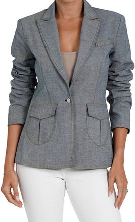 Love Token Ava Blazer In Denim