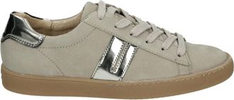Paul Green Sportieve Lage Damesschoenen Taupe - Dames - Sneakers - Beige - 37 EU - Leer - Schoenen