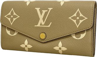 Louis Vuitton Cream Tourterelle Long Wallet (Bi-Fold) (Pre-Owned)