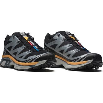 Salomon Gender Inclusive XT-6 Sneaker in Black/Silver/Warm Apricot at Nordstrom, Size 12.5 Womens