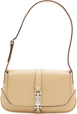 Gucci Beige Leather Jackie Mini Shoulder Bag (Authentic Pre-Loved)