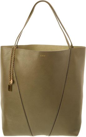 Chlo&eacute; Leather Large Tote