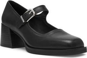 Steve Madden Lisbon Mary Jane Pump in Black Leather at Nordstrom Rack, Size 9.5