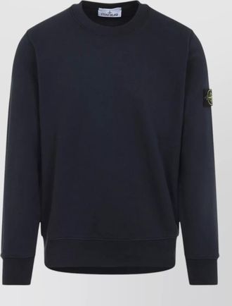 Stone Island cotton fleece sweatshirt long sleeves crewneck