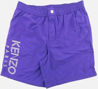 Kenzo Mens Kenzo Logo Bathing Shorts Purple - Size: 32/30/31