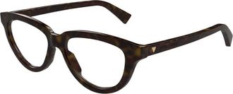 Bottega Veneta Stijlvolle Bril Bv 1366O Kleur 002 - Dames - Brillen - Bruin - 53 MM - Accessoires