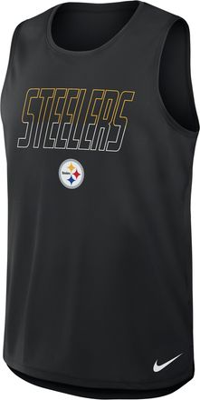 Nike Pittsburgh Steelers Nike Mens Dri-FIT NFL Tank Top in Black | 045R00A7L-YPB