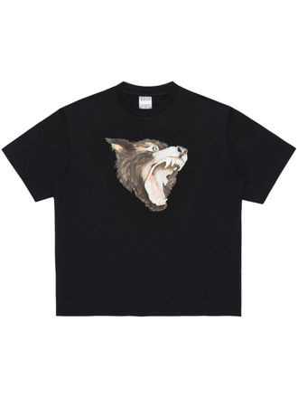 Marcelo Burlon Wolf short-sleeve T-shirt - Black