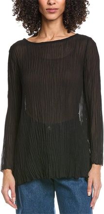 Eileen Fisher Eileen Fisher Bateau Neck Silk Tunic