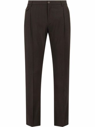 Dolce & Gabbana Pantaloni gessati - Nero