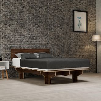 Blumfeldt Blumfeldt Nordicaura Double Somier Doble 140 Cm X 200 Cm Robusto Sin Herramientas Madera De Eucalipto Estante