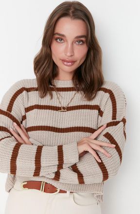 Trendyol Vrouwen Ronde hals Off-shoulder Trui