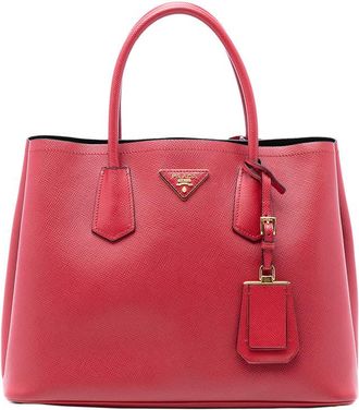 Prada Pre-owned Prada Medium Saffiano Cuir Double Satchel Ladies 4CWCZSRREW7MG81V