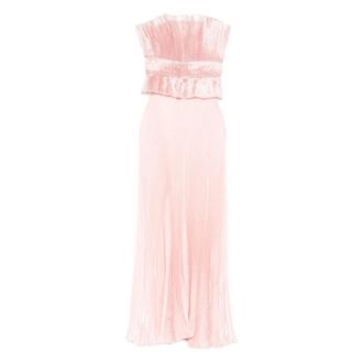 L’Idée Pink Pleated Skirt Ruffled Bodice