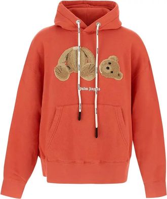 Palm Angels FW22 Bear Hoody Coral Brown PMBB058F22FLE0083460