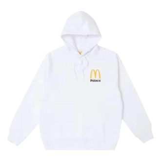 Palace x McDonalds Logo Hoodie White P25CS175