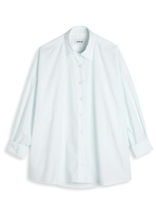 A Gold E Agolde Roux Cotton-poplin Shirt - Light Blue - XL (UK16 / XL)