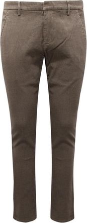 Dondup Stijlvolle Broeken - Heren - Slim Fit Broeken - Bruin - W30 - Katoen - Broeken