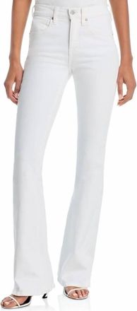 Veronica Beard Womens Beverly Skinny Flare Jeans In White