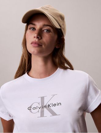 Calvin Klein Jeans Calvin Klein Womens Monologo Tee - Open White - XL