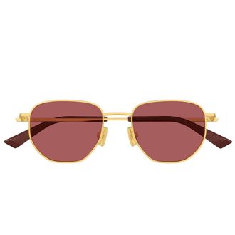 Bottega Veneta Sunglasses, unisex, Yellow, Size: 52 MM Pantos Sunglasses