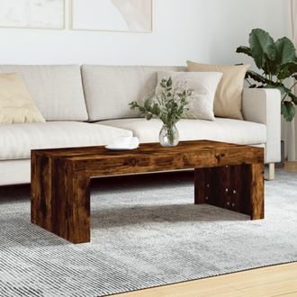 vidaXL Vidaxl - Mesa De Centro Madera De Ingenier&iacute;a Roble Ahumado 102x50x36 Cm