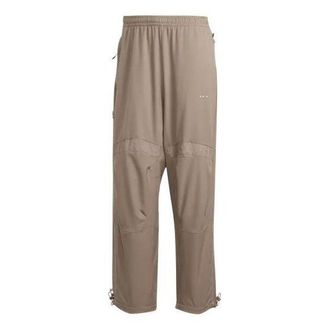 adidas Mens adidas originals Printing Logo Zipper Pocket Straight Sports Pants/Trousers/Joggers Brown HK2735