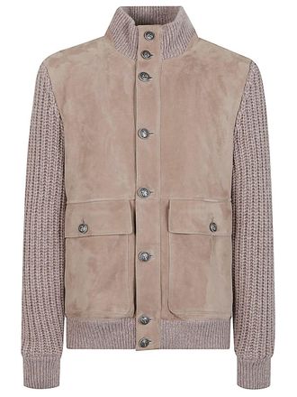 Brunello Cucinelli Leather Bomber Jacket
