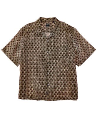 Todd Snyder Todd Snyder Geo Zig Zag Silk-Blend Shirt