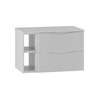 Petits Meubles Mueble bajo lavabo 80cm paneles de melamina y mdf blanco