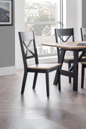 Julian Bowen Hockley Dining Chair (Set of 2) in Black