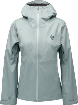 Black Diamond Fineline Stretch Shell Regenjacke f&uuml;r Damen | grau/t&uuml;rkis