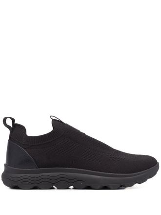 Geox Spherica slip-on sneakers - men - Polyester/Polyester/Rubber - 41 - Black