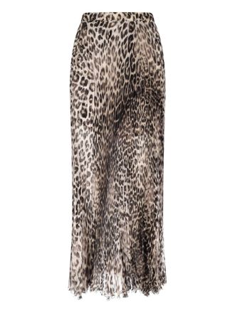 Ermanno Scervino Gonna In Seta Animalier