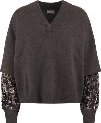 Brunello Cucinelli Mujer, Jerseys, Marrón, Talla: S