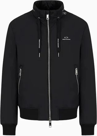 A|X Armani Exchange Zwarte Shirt Jas Herenmode - Heren - Bomber jackets - Zwart - S - Jassen