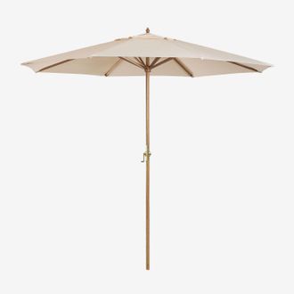 Sklum Sombrilla &Oslash;290 Cm En Tela Y Madera Cretas Sklum