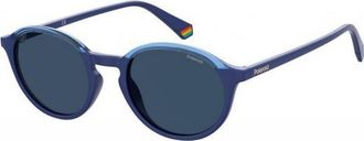Polaroid Womens PLD6125S-PJP PLD6125S 50 PJP Sunglasses - Blue - One Size