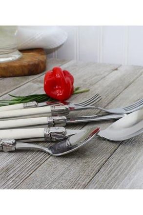 French Home 20-Piece Laguiole Flatware Set in Ivory at Nordstrom Rack