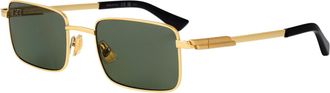 Bottega Veneta Unisex Sunglasses Bv1469s Gold Metal