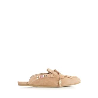 Stuart Weitzman Majorca Tinsley Mules - female - Stuart Weitzman - Mules - Beige - 3 UK - Shoes