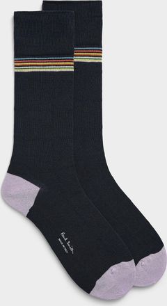 Paul Smith Mens Accent-striped socks