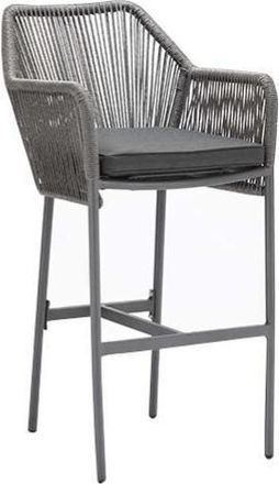 Global Interiors Hochwertiger Outdoor Barstuhl Baleric - Grau