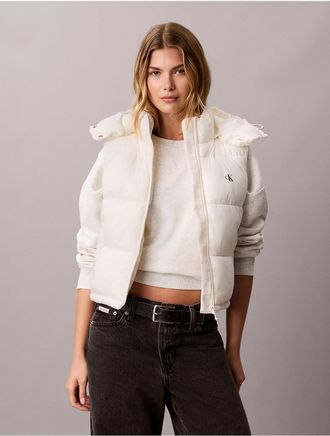 Calvin Klein Jeans Calvin Klein Womens Midweight Puffer Vest - White - XL