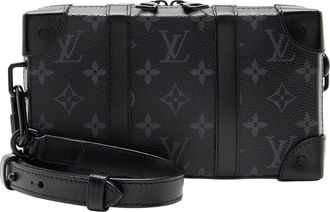 Louis Vuitton Black Monogram Eclipse Soft Trunk Crossbody (Authentic Pre- Loved)