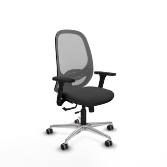 Piqueras y Crespo Silla De Oficina Piqueras Y Crespo Cilanco Gris Oscuro Aluminio