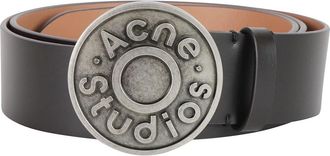 Acne Studios Logo Leren Riem - Heren - Riemen - Zwart - L - Leer - Accessoires