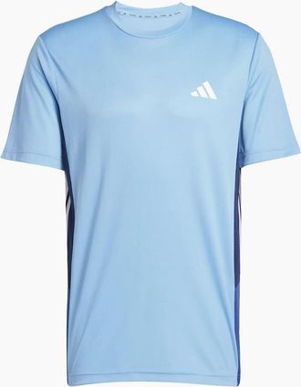 adidas Mens Train Essentials Colourblock T-Shirt Adults - Blue - Size: 36