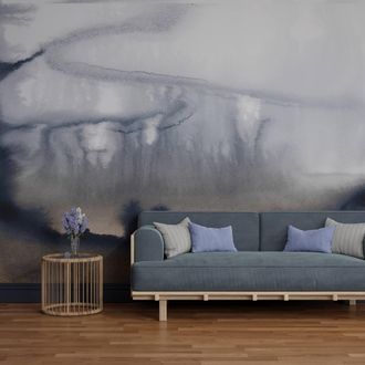 Superfresco Easy Watercolour Landscape Blue Green Print To Order 3m x 2.8m Mural