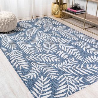 Jonathan Y Designs Nevis Palm Frond Indoor/Outdoor Area Rug